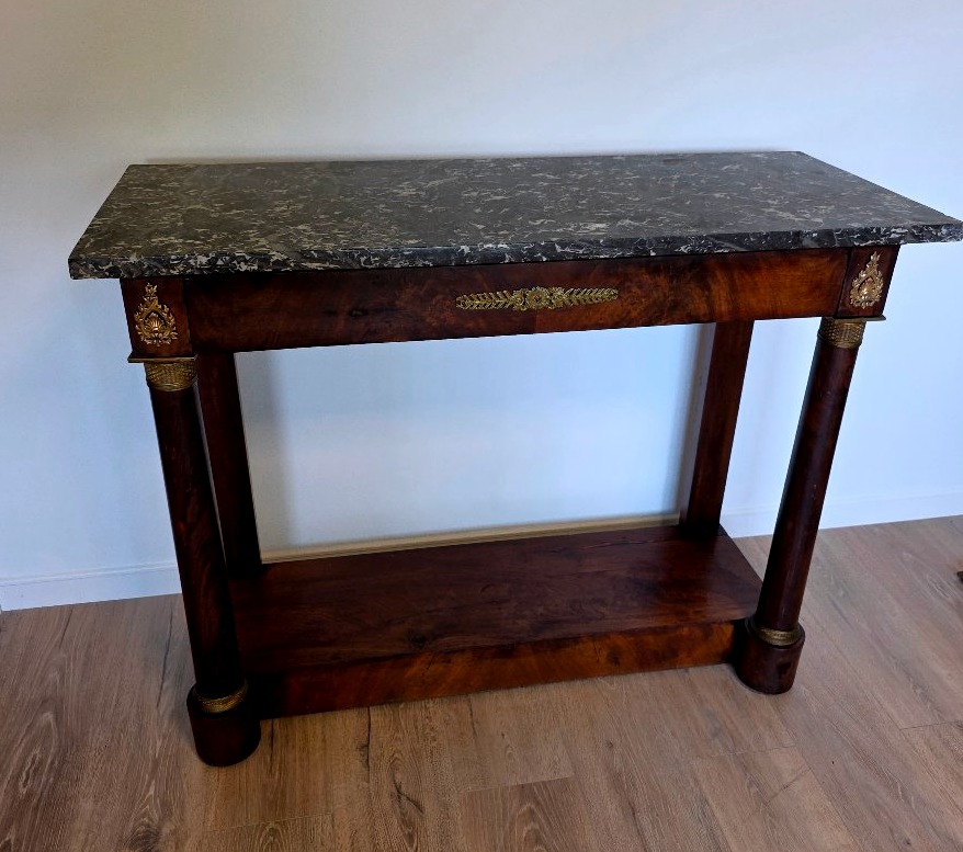 Empire-style Mahogany Console Table-photo-2