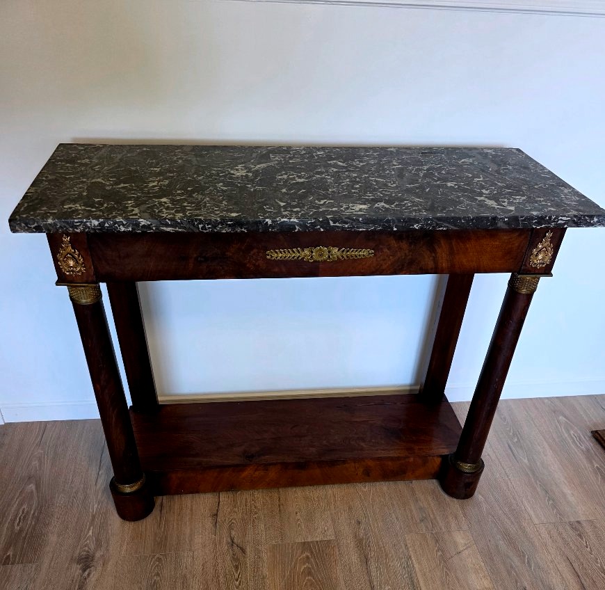 Empire-style Mahogany Console Table-photo-5