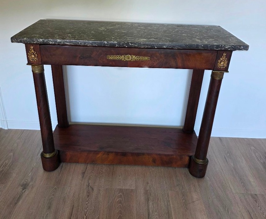 Empire-style Mahogany Console Table