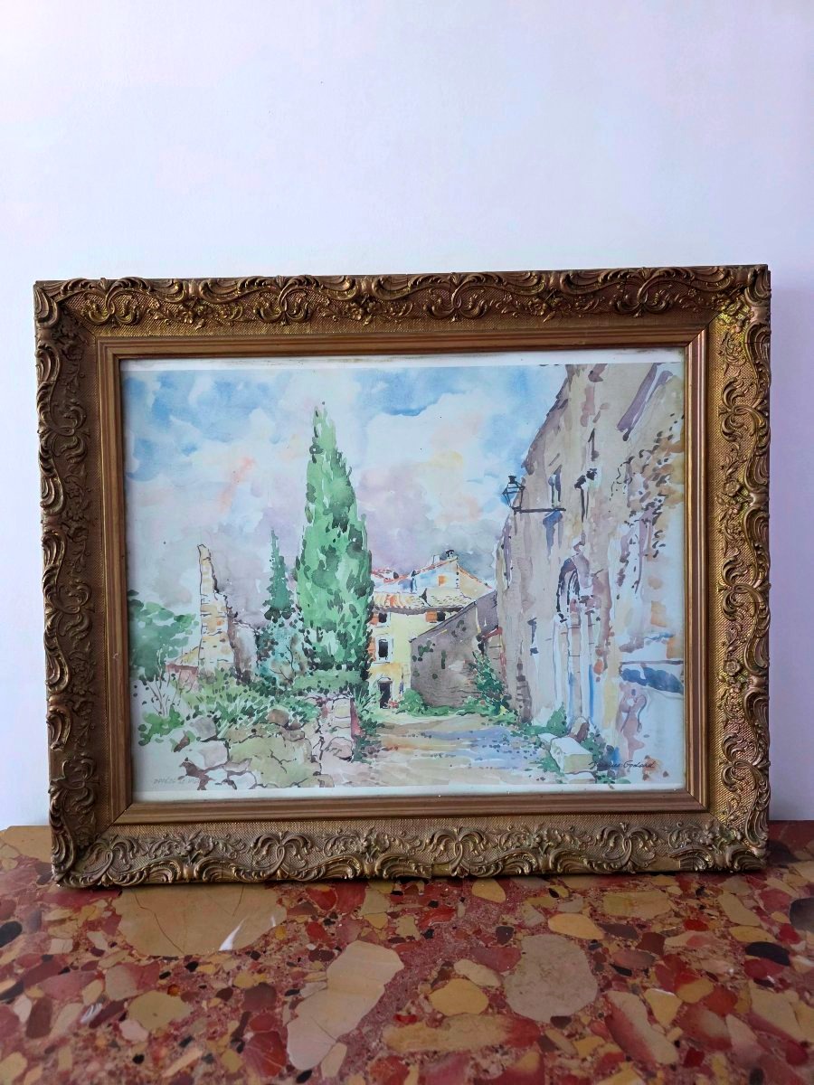 Watercolor By Jacques Godard 