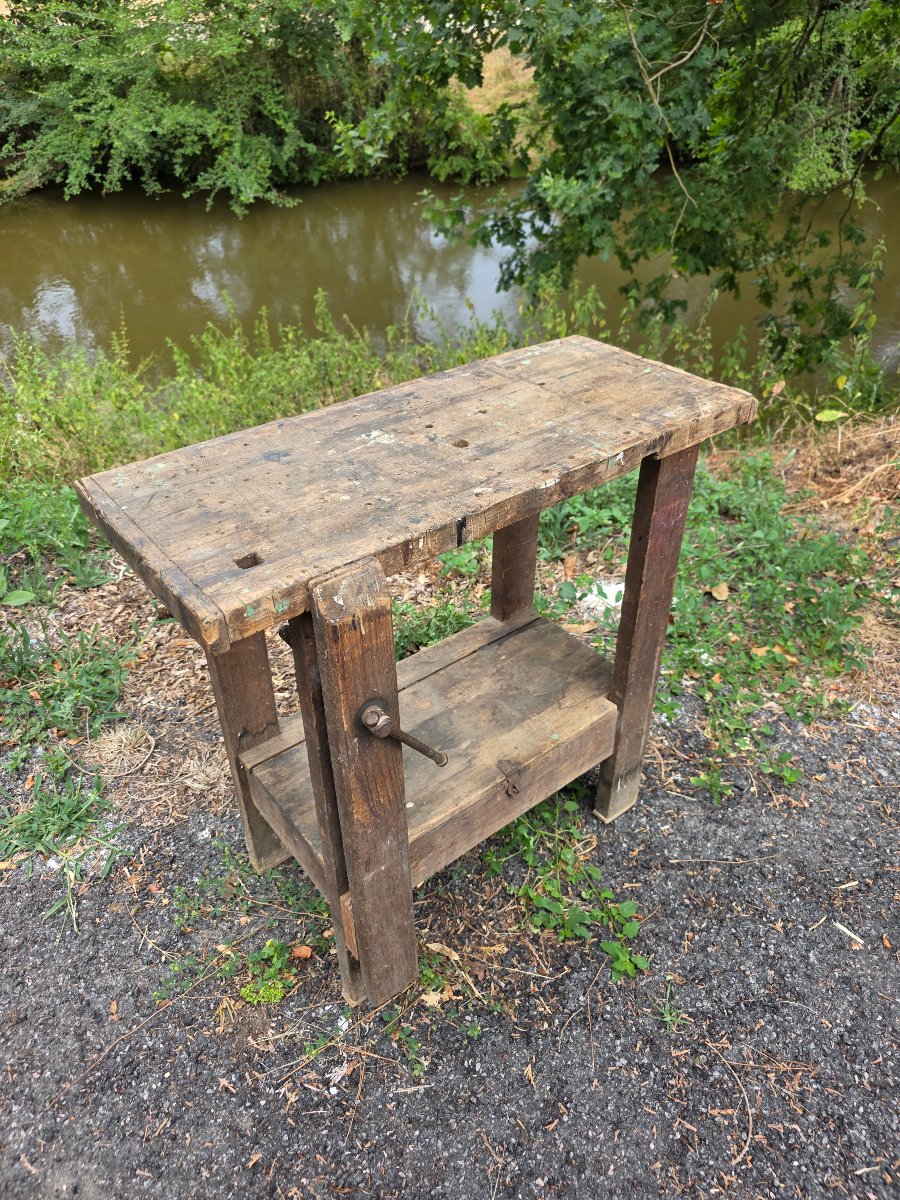 Etabli  bois  19 eme siècles -photo-2