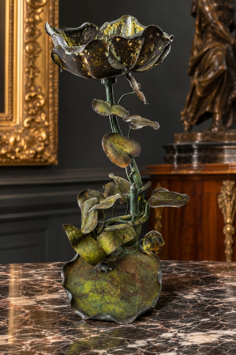 Sculpture  en Bronze  époque art nouveau -photo-3