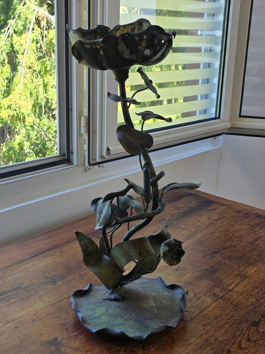 Sculpture  en Bronze  époque art nouveau -photo-4