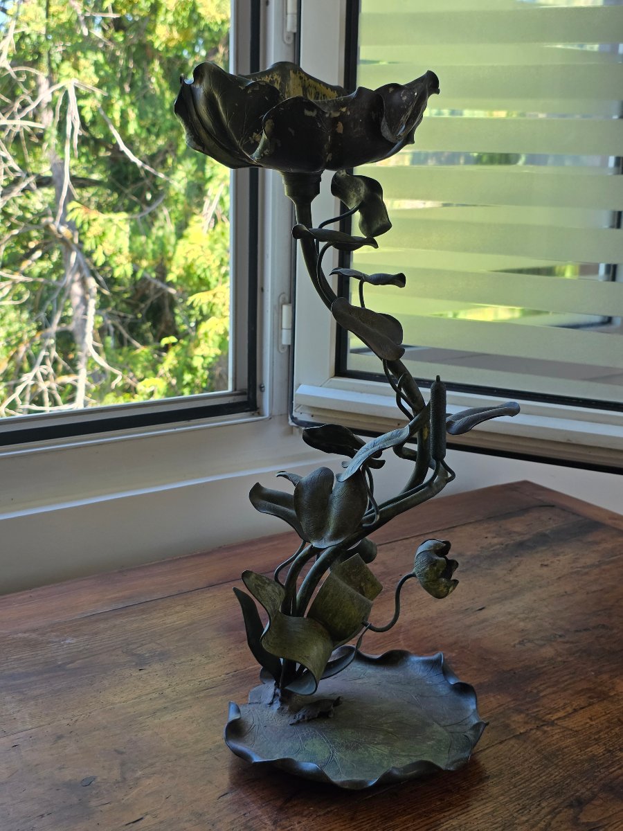 Sculpture  en Bronze  époque art nouveau -photo-3