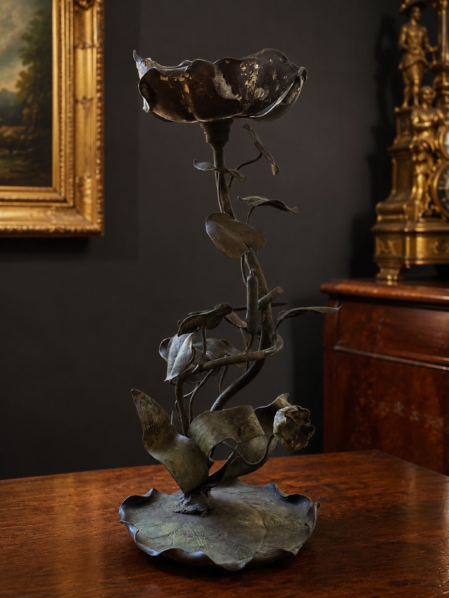 Sculpture  en Bronze  époque art nouveau -photo-4
