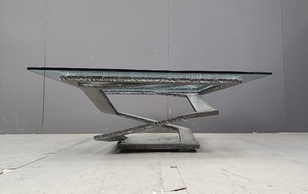 Table Basse Fleur De Fer par Maurice Barilone pour Roche Bobois-photo-4
