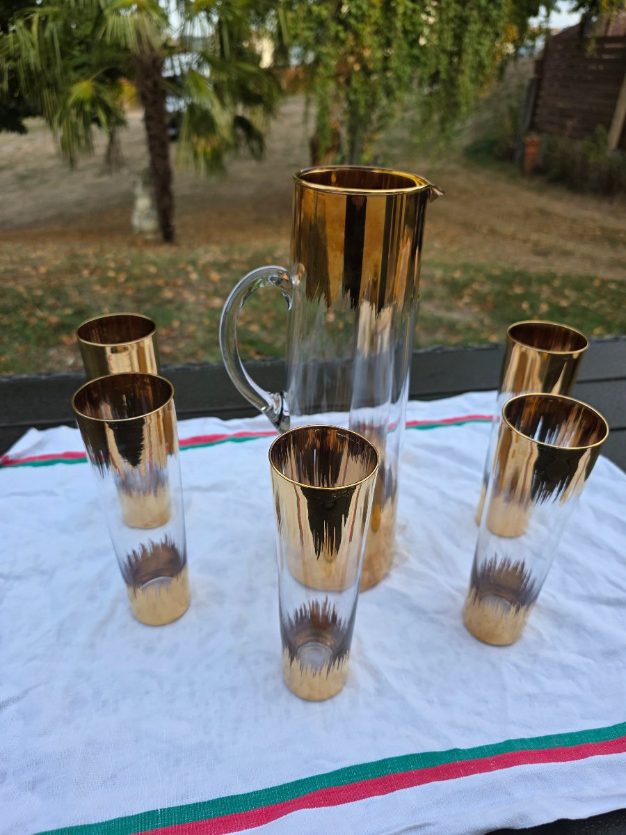 Glassware  And  Lemonade Pitcher -photo-2