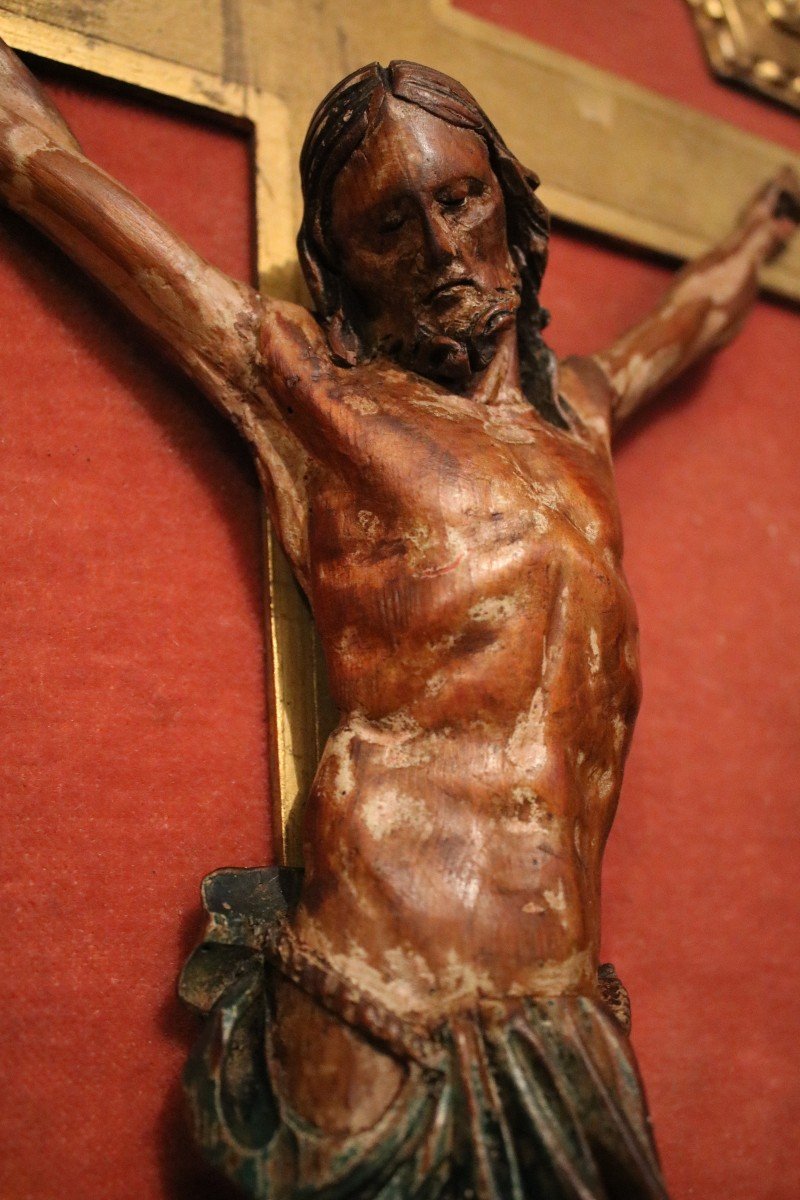 Christ En Bois 17 éme  Siècle-photo-3