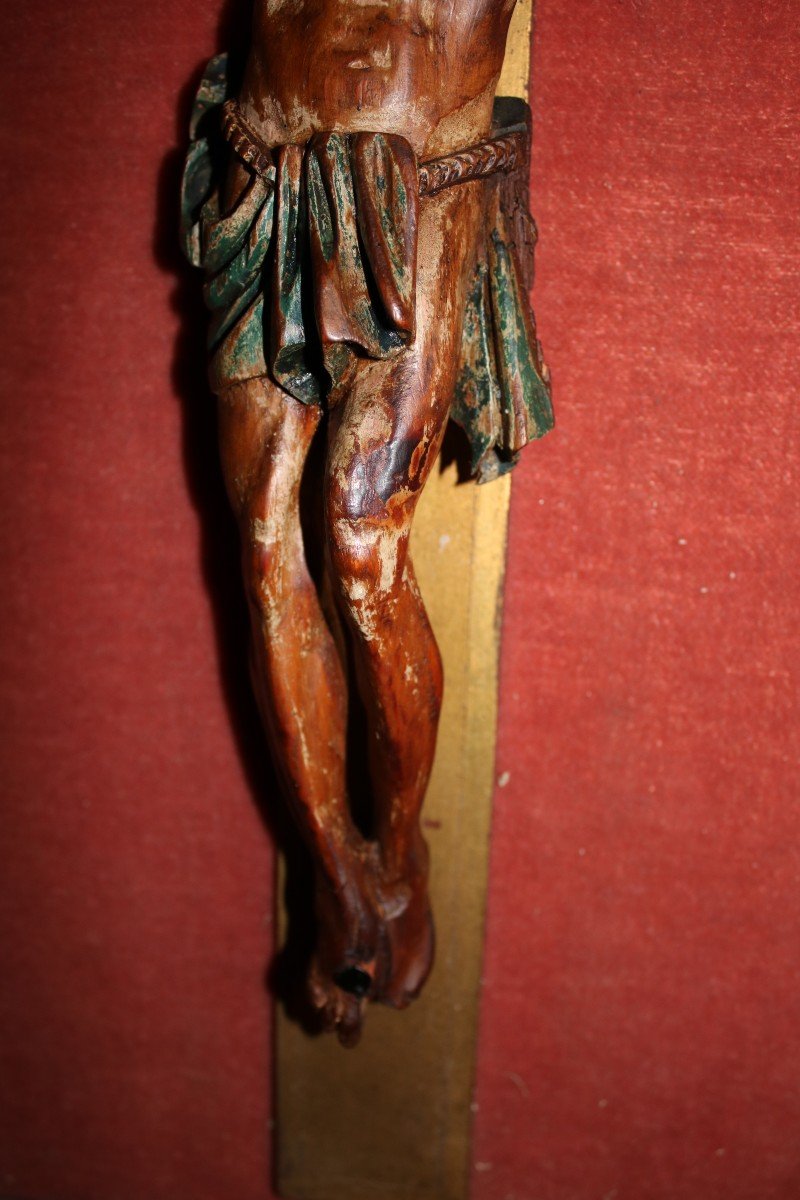 Christ En Bois 17 éme  Siècle-photo-2