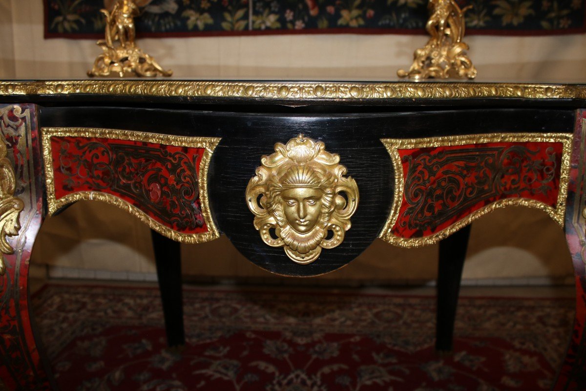 Very Large Middle Table - Boulle Marquetry  XIX-photo-2