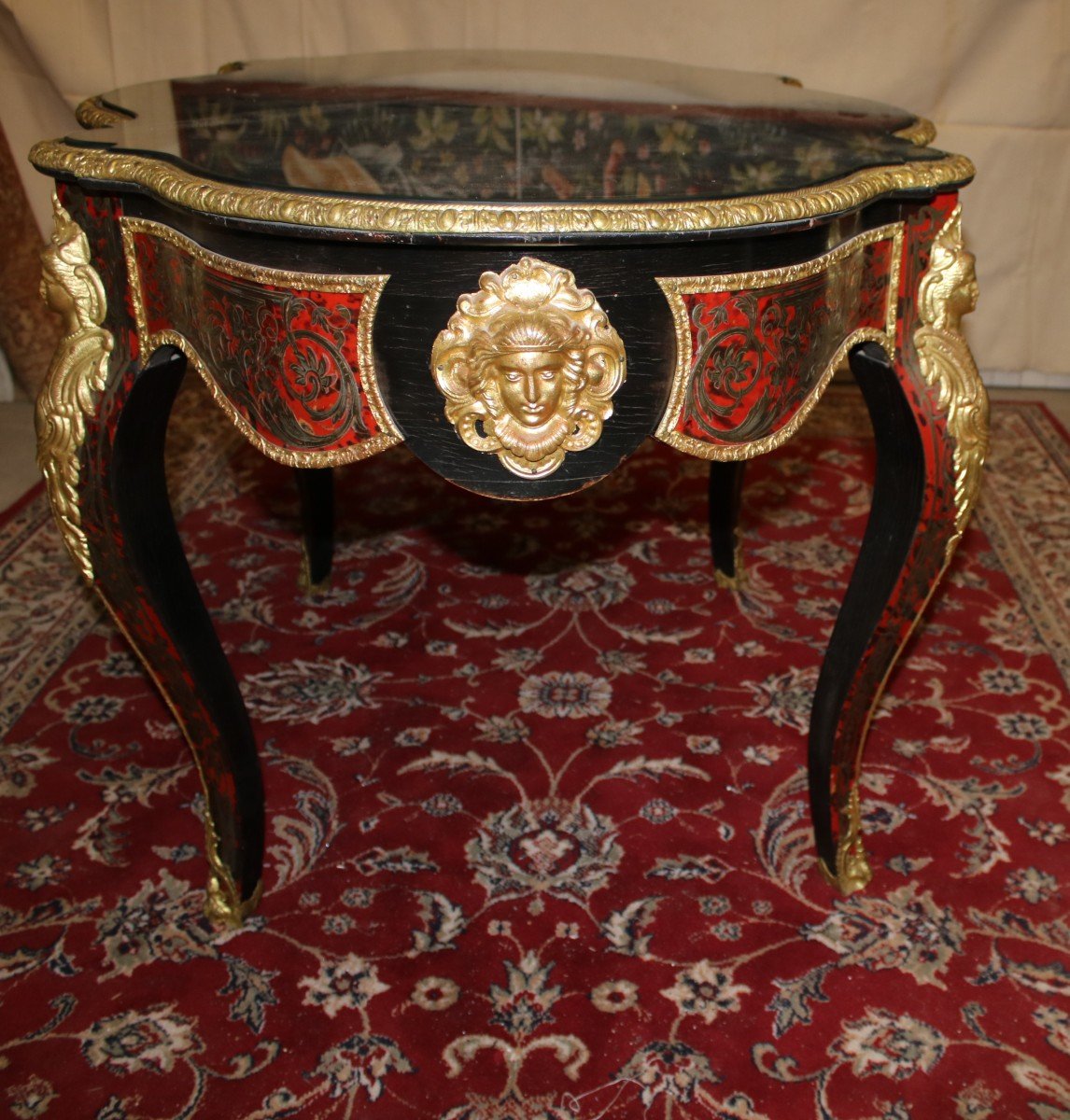 Very Large Middle Table - Boulle Marquetry  XIX-photo-4