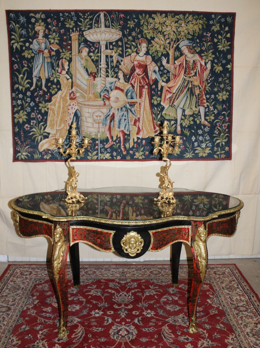 Very Large Middle Table - Boulle Marquetry  XIX