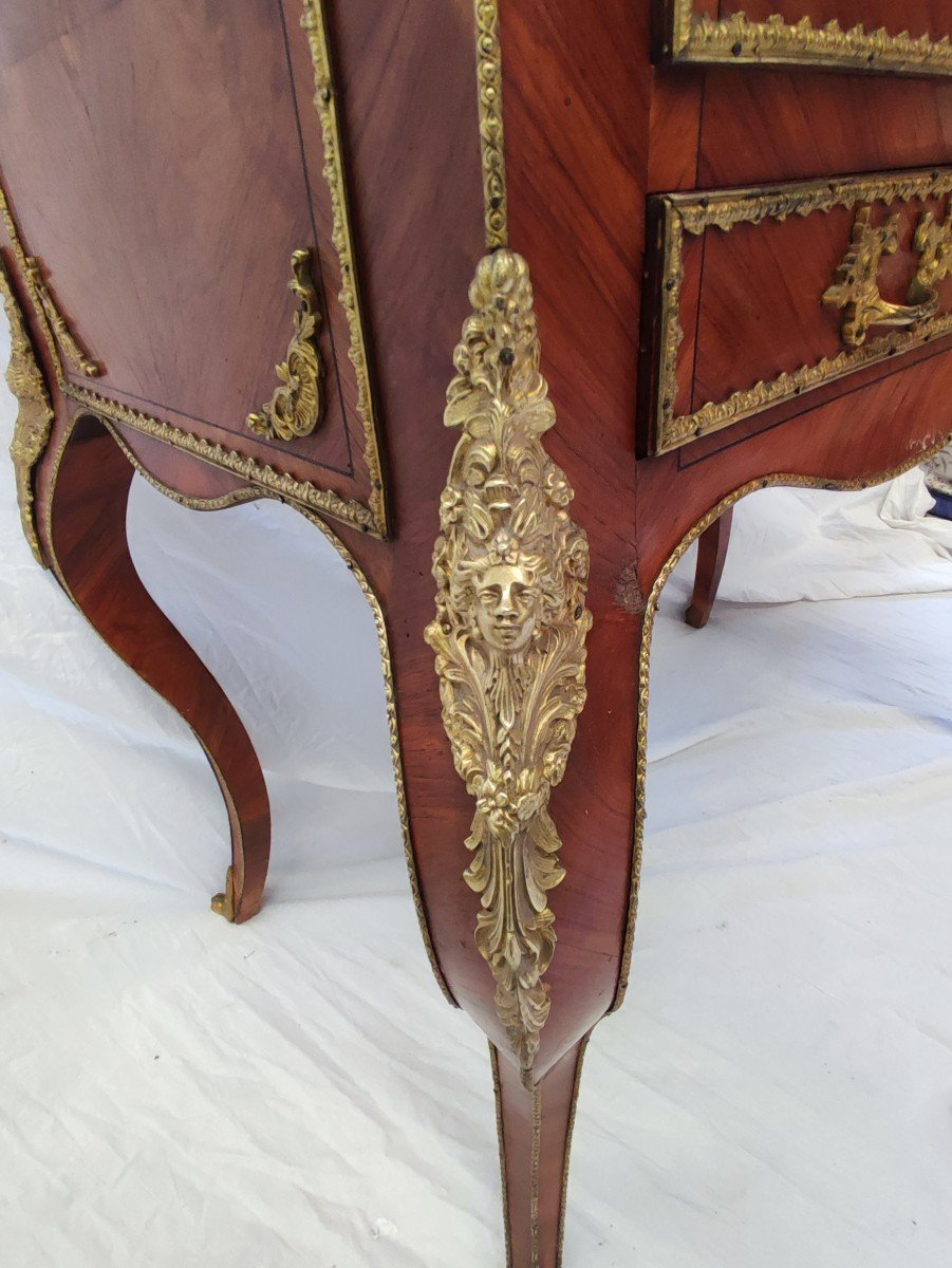 coiffeuse  du 19ème siècle en marqueterie Louis XV  d aprés Paul Sormani-photo-2