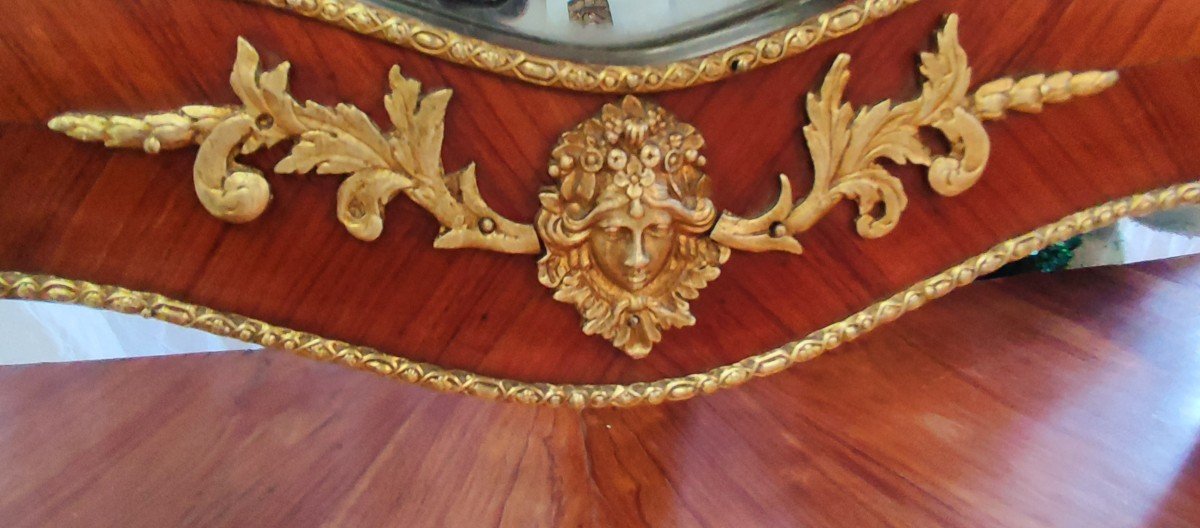 XIX Marquetry Dressing Table-photo-4