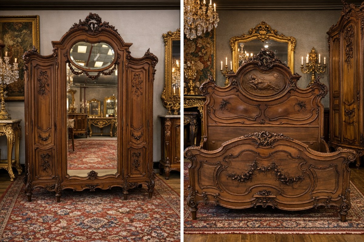 Louis XV Rocaille Style Bedroom-photo-4