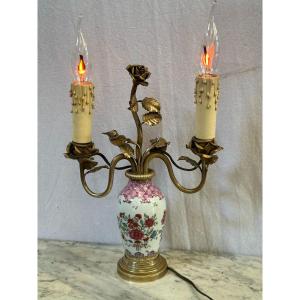 Lamp With 2 Arms Floral Motifs XIX