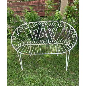 Wrought Iron Bench 