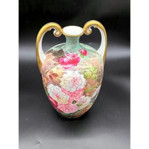 Vase Porcelaine Jean Pouyat Limoges