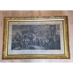    entrée Henri IV à Paris gravure de Paolo Toschi d'après François Gérard 19ème