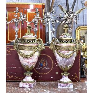 Pair Of Napoleon III Period Cassolettes (1851 - 1870). 19th Century.