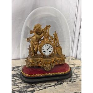 19th Century Cherub Clock