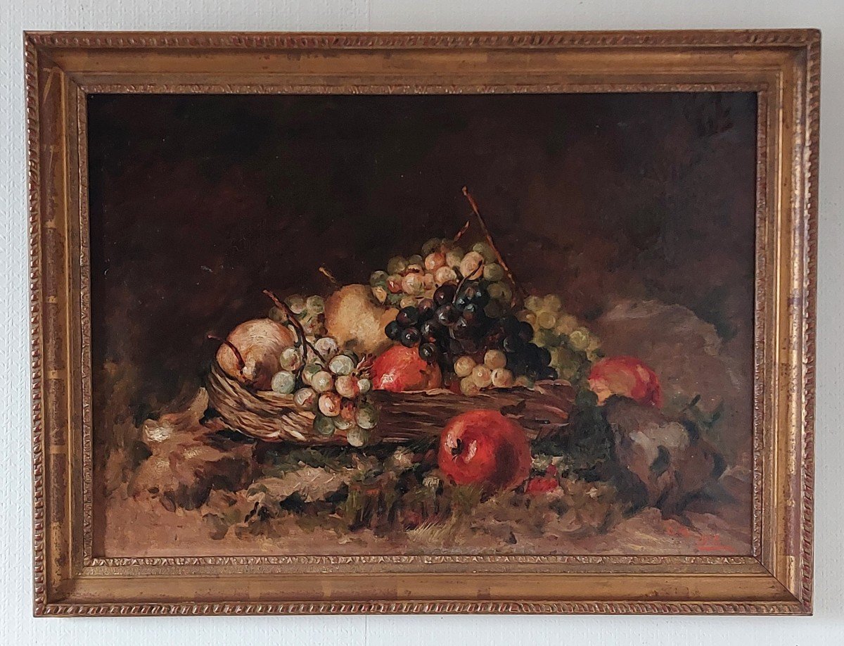 Still Life With Fruits Dated 1908