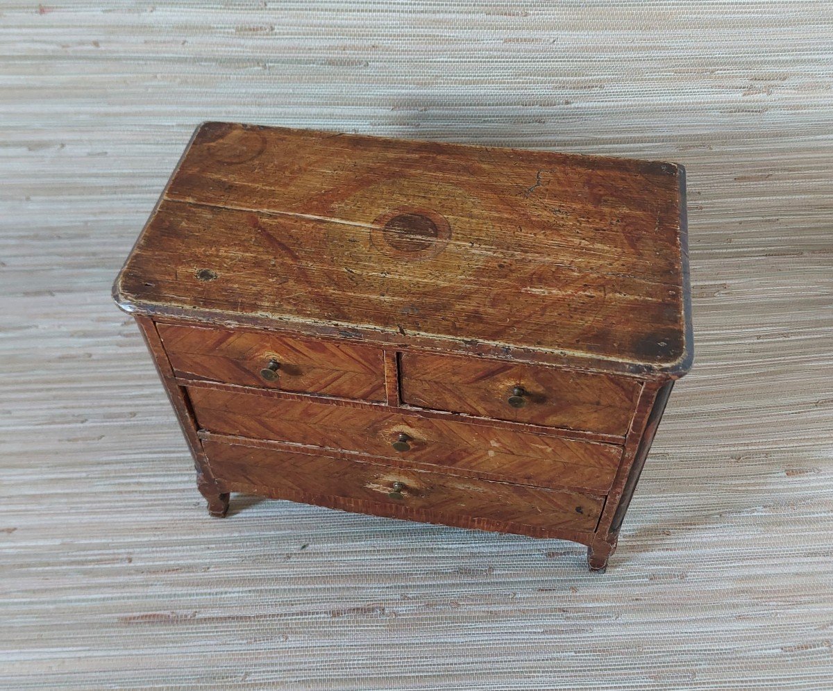 Commode Miniature Ou De Maîtrise XIXème -photo-3