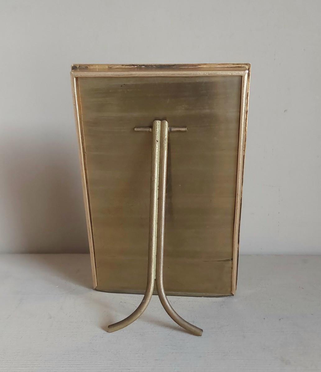 Cadre Photo En Bronze Doré De Style Louis XVI -photo-3