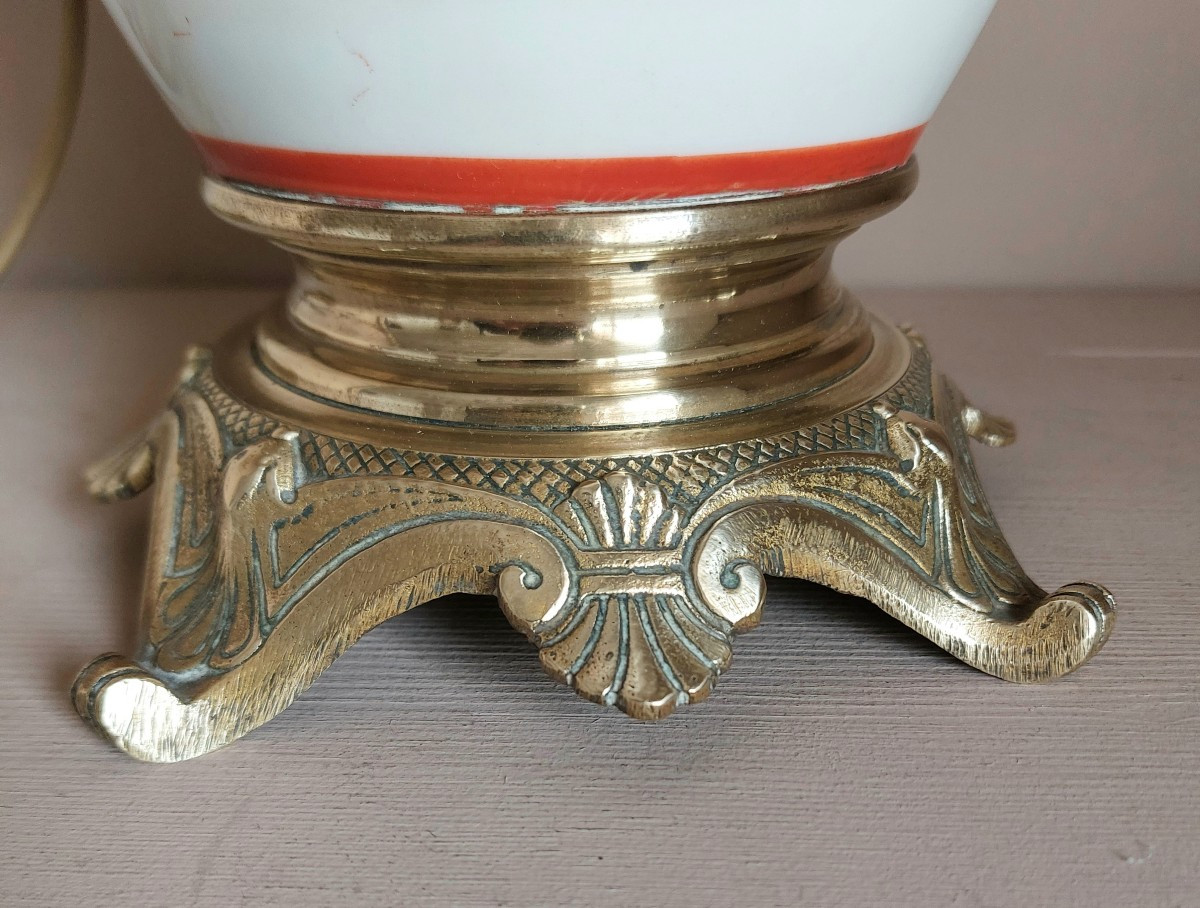 Lampe XIXème en porcelaine du Japon -photo-2