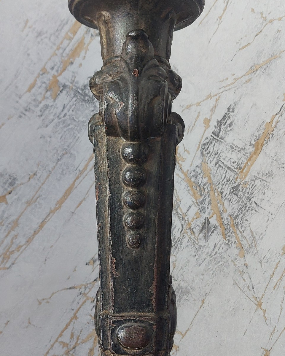 Cast Iron Lamp Base From The Early 19th Century -photo-3
