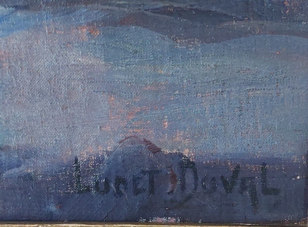 Bouquet Of Flowers By Ludet Duval, Early 20th Century -photo-1