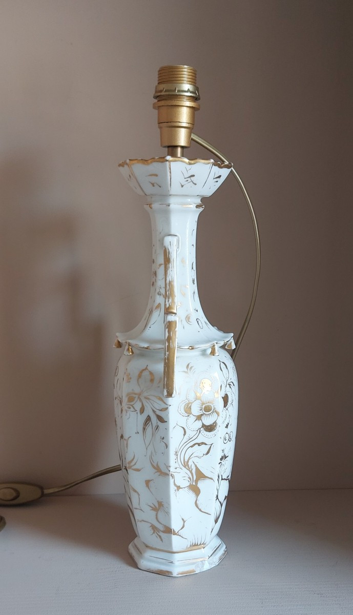 19th Century Porcelain Lamp Base -photo-2