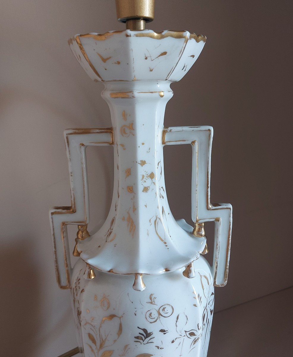 19th Century Porcelain Lamp Base -photo-3