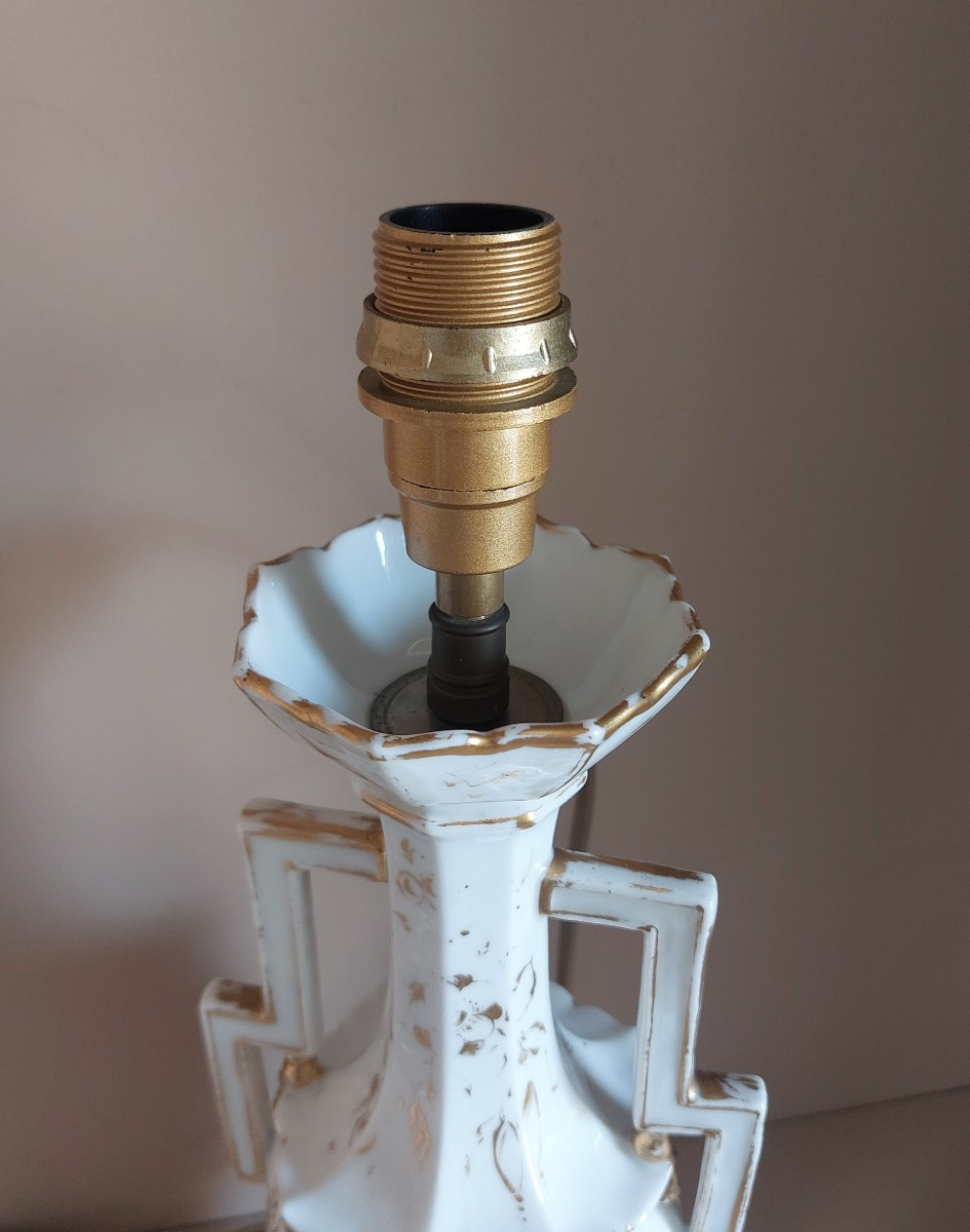 19th Century Porcelain Lamp Base -photo-2
