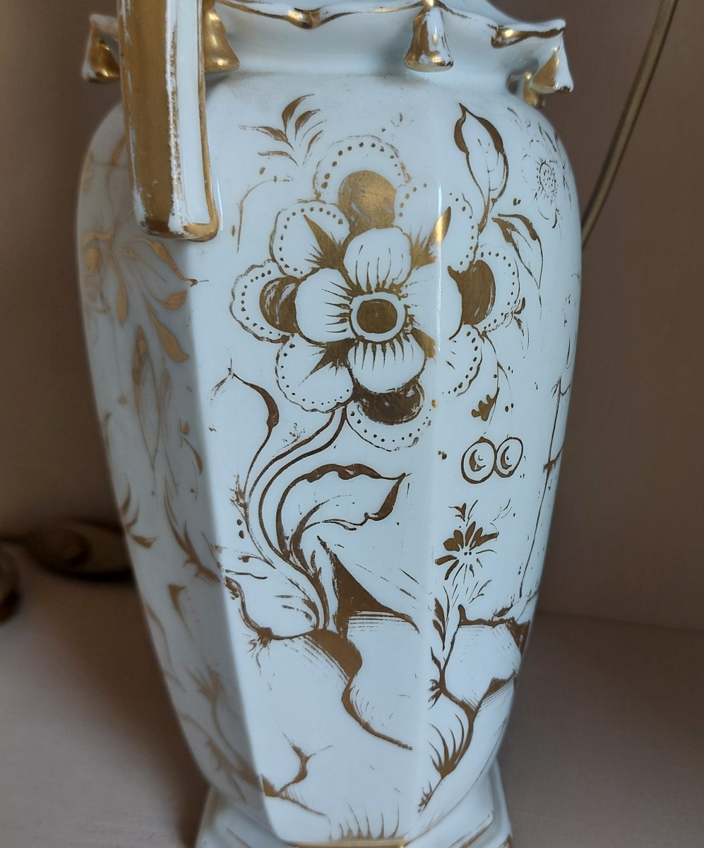 19th Century Porcelain Lamp Base -photo-3