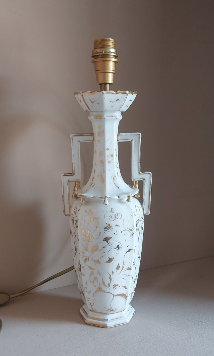 19th Century Porcelain Lamp Base 
