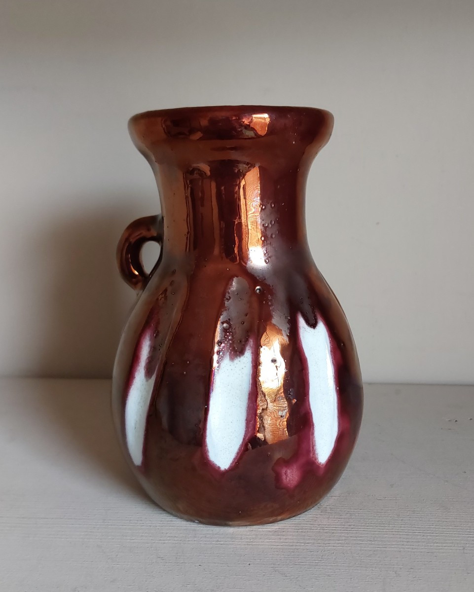 Vase vers 1960 par Arlette Roux à Juan les Pins-photo-3