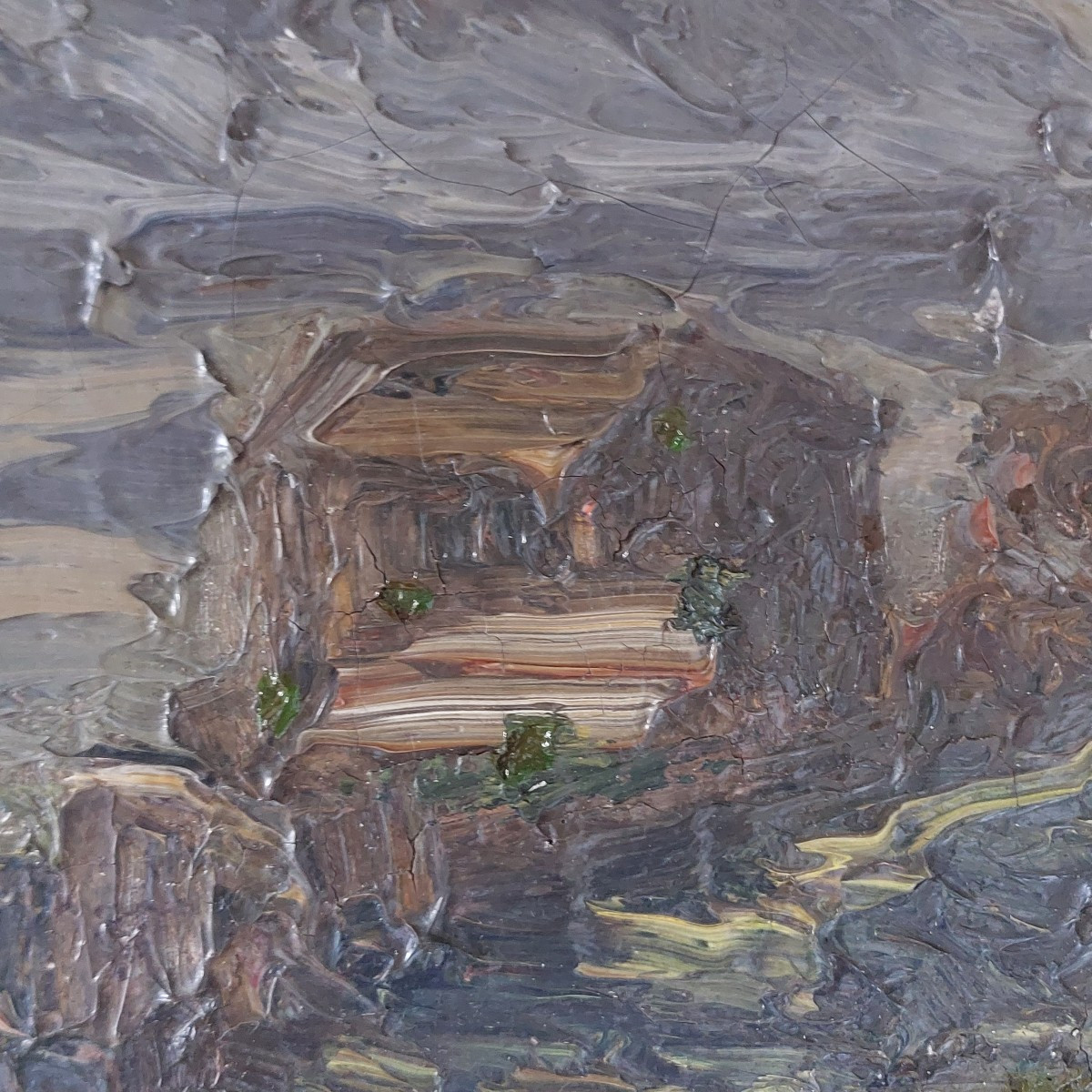 Tableau  " paysage "  XXÈME siècle -photo-4