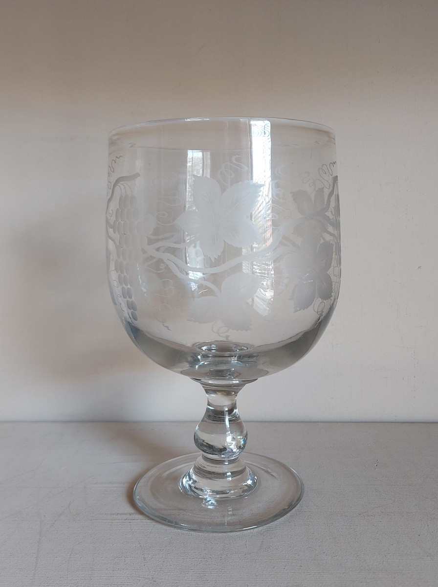 Large 19th Century Wedding Glass. 
