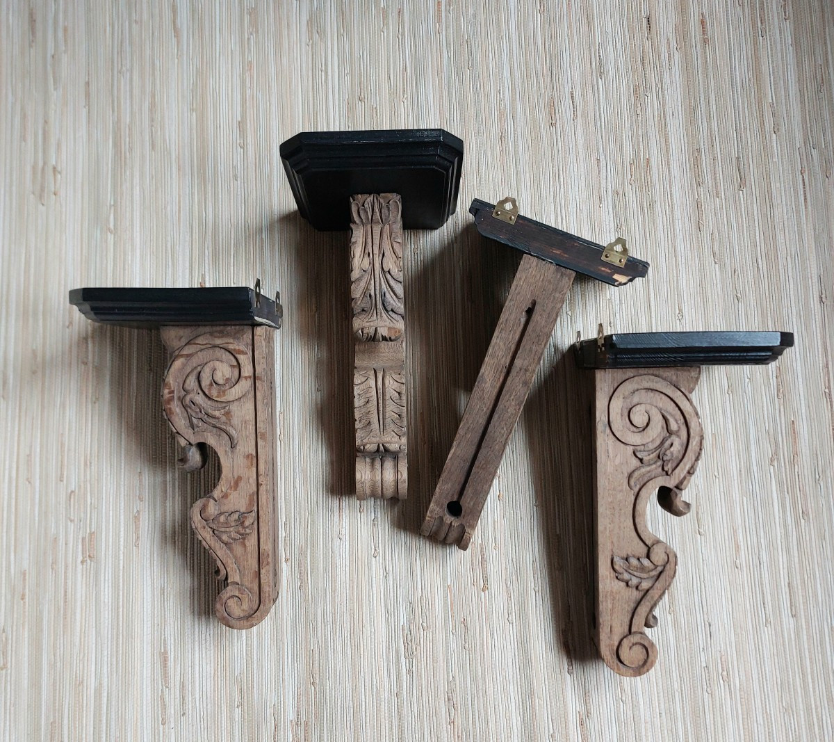 Serie de 4 consoles d'applique -photo-5