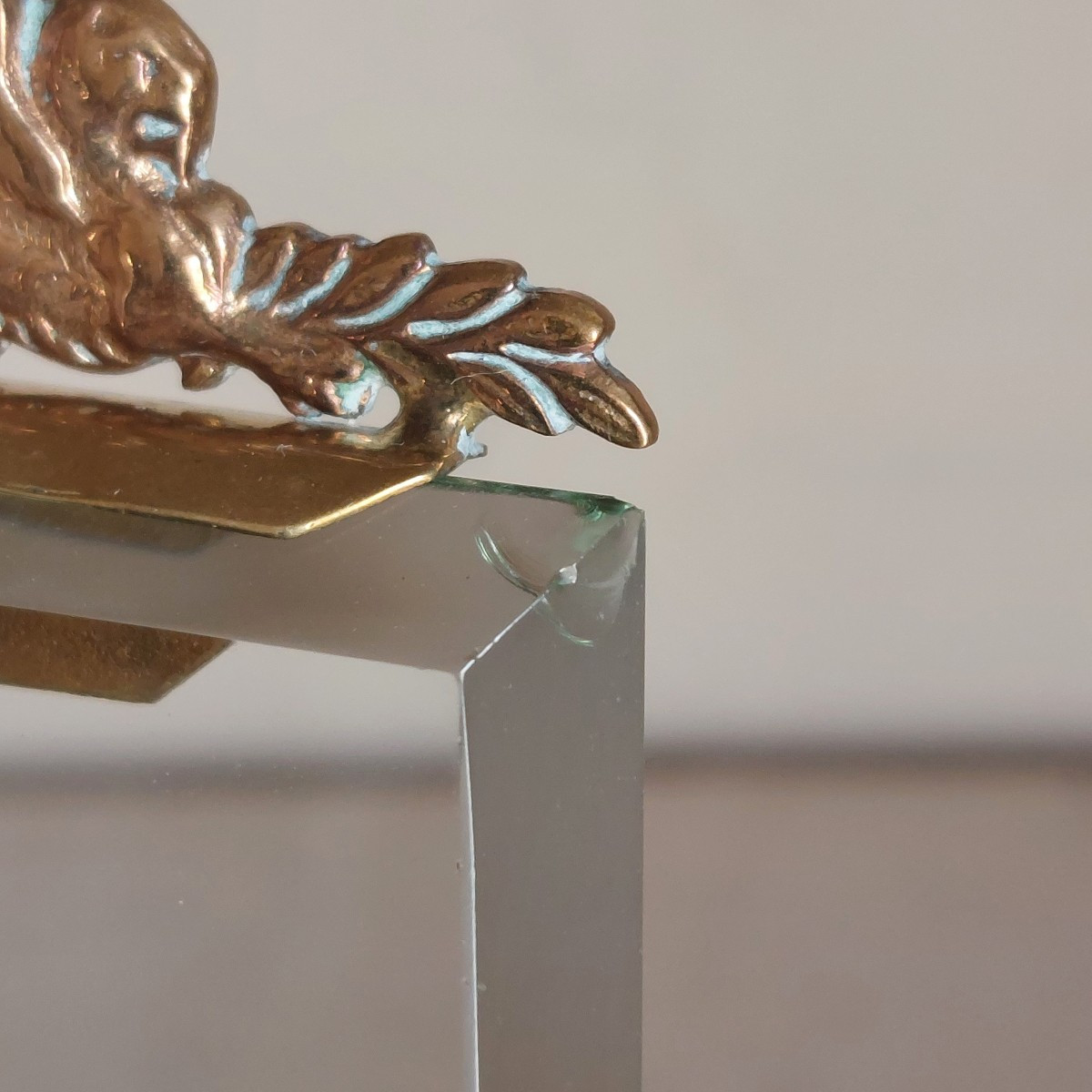 Cadre porte photo à verre biseauté -photo-2