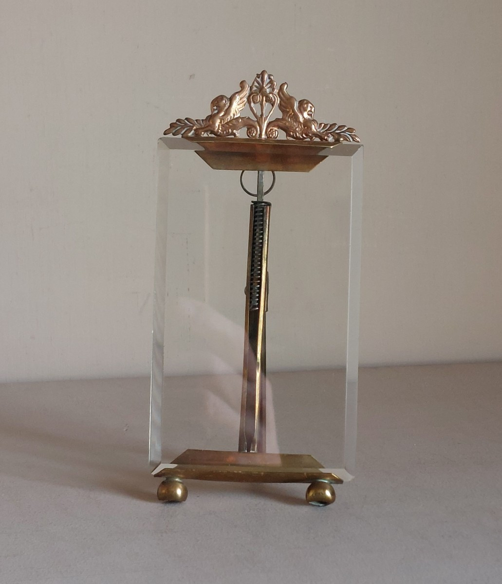 Cadre porte photo à verre biseauté 