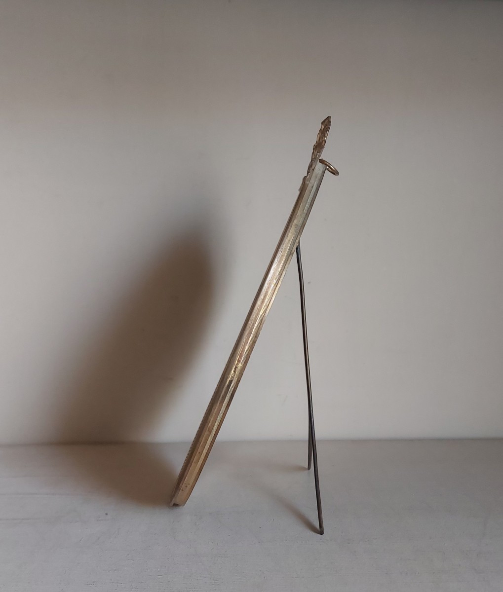 Cadre bronze doré de style Louis XVI -photo-2