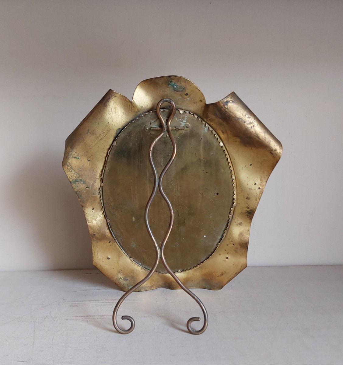 Cadre photo à verre bombé XIXème siècle -photo-3