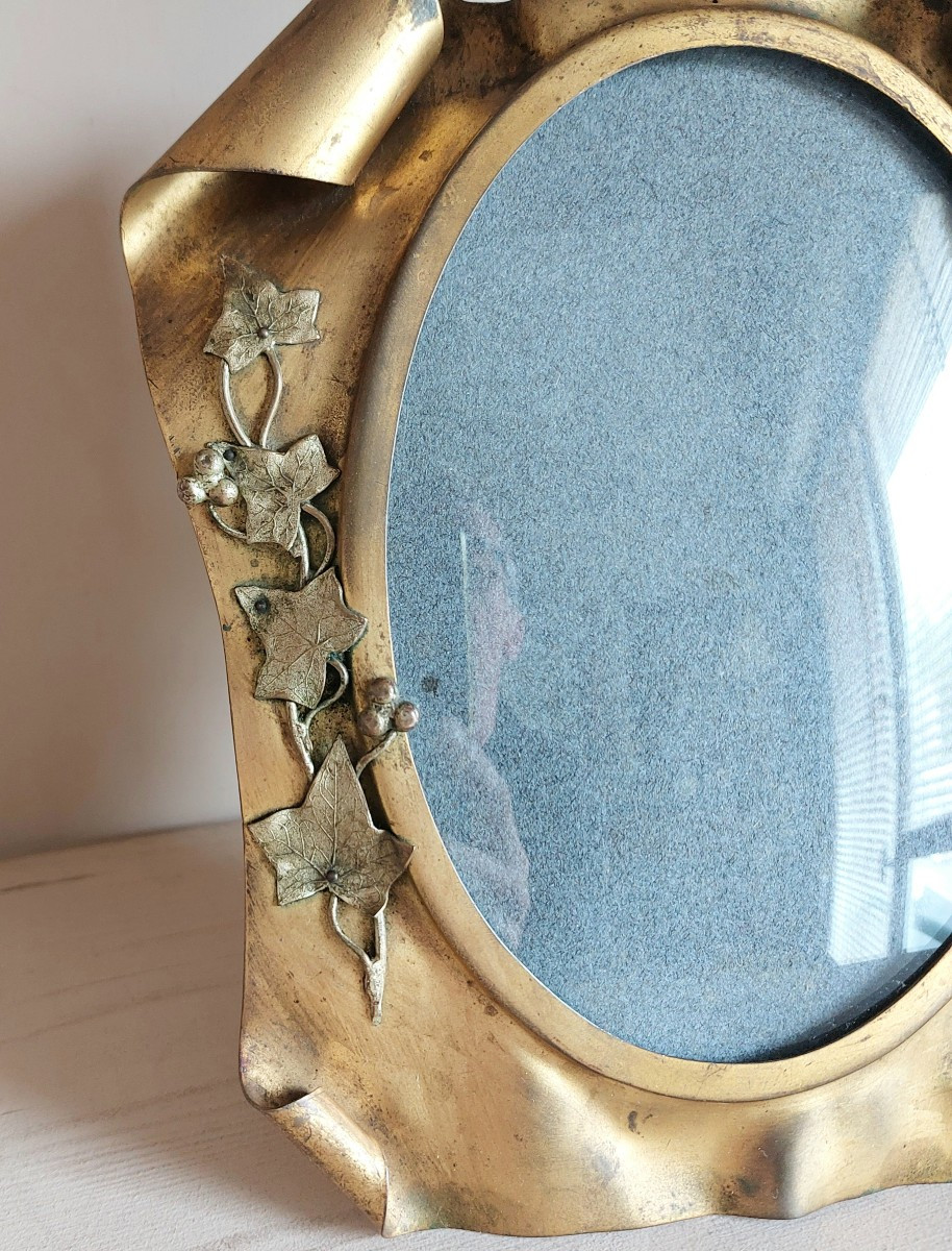 Cadre photo à verre bombé XIXème siècle -photo-1