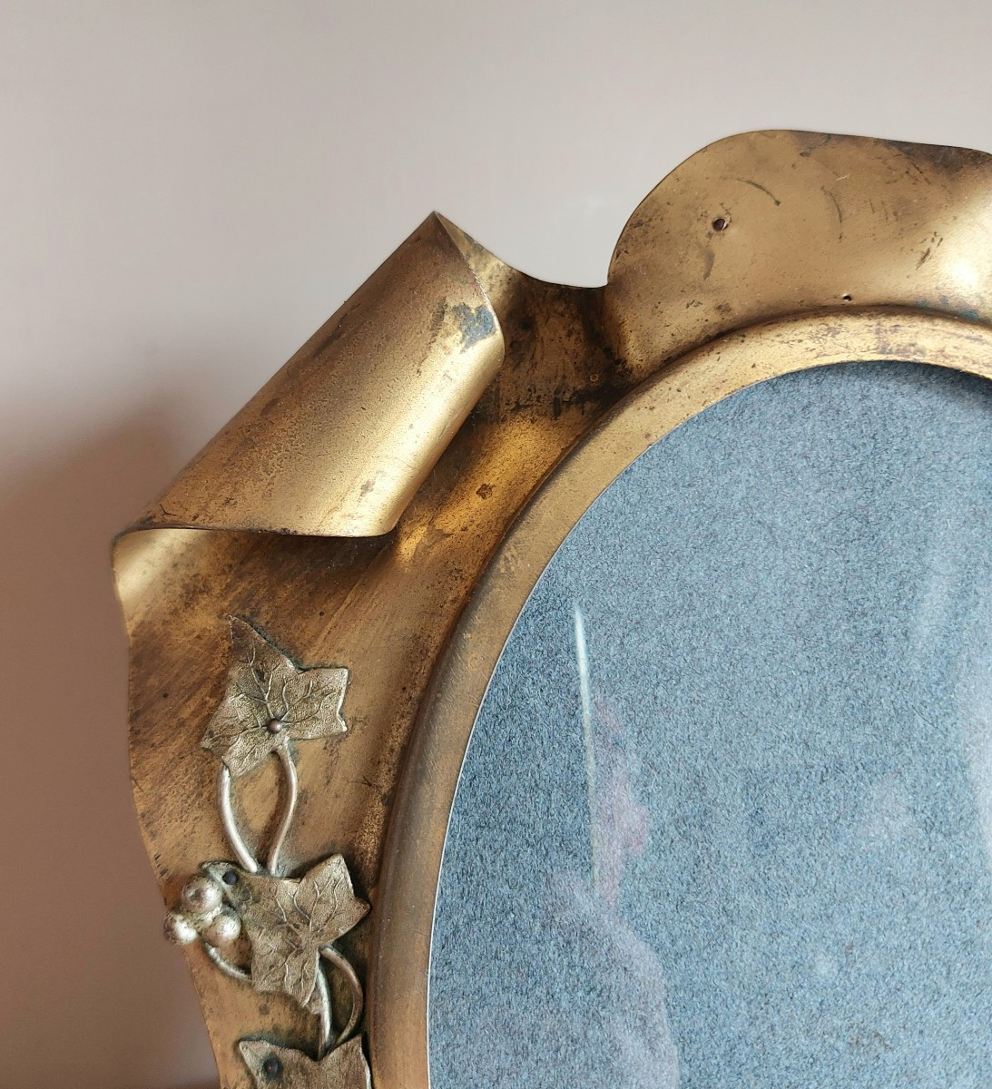 Cadre photo à verre bombé XIXème siècle -photo-2