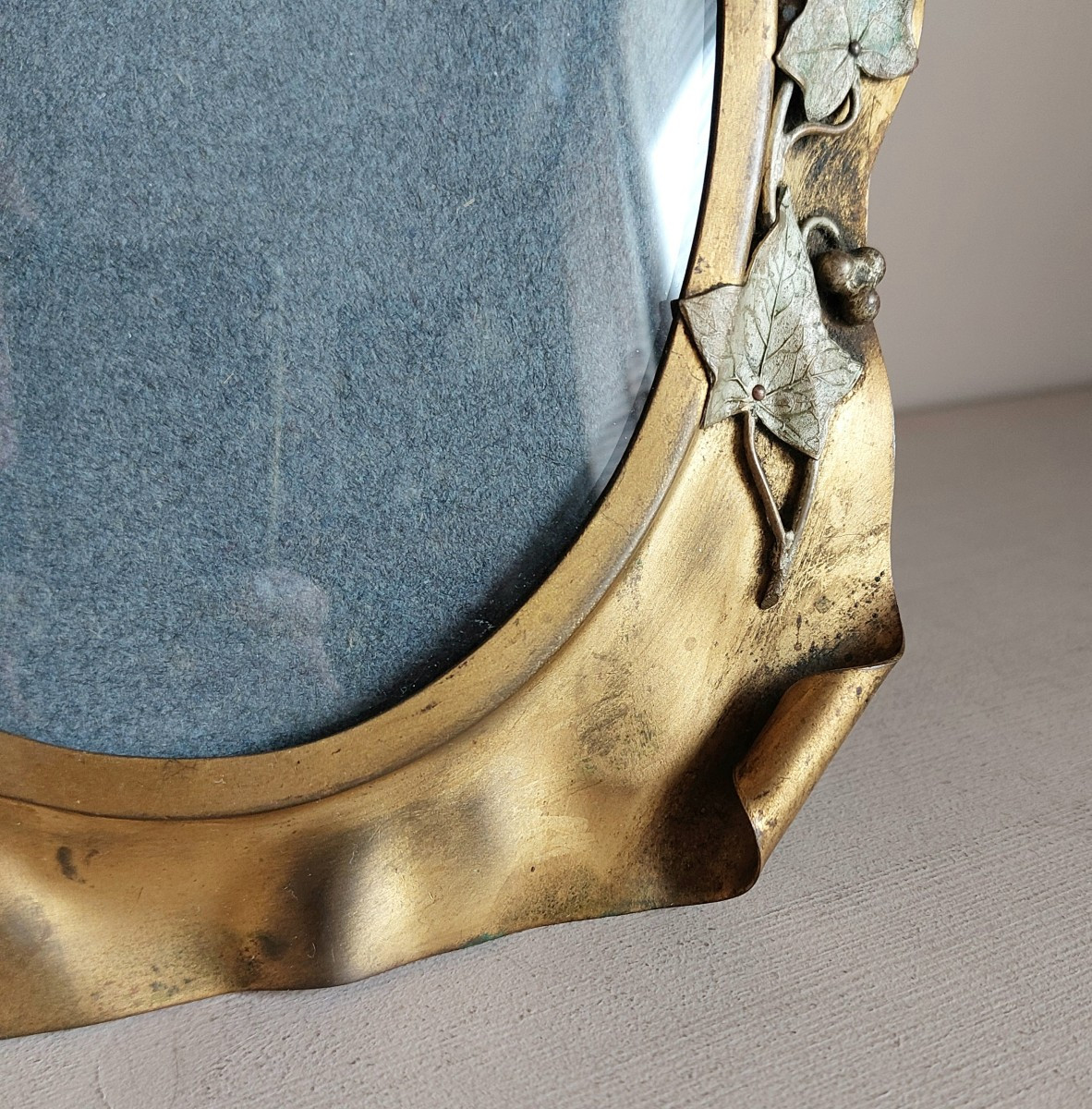 Cadre photo à verre bombé XIXème siècle -photo-3