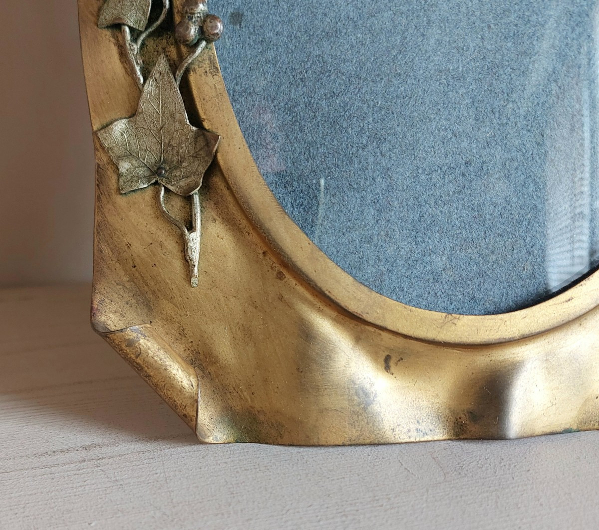 Cadre photo à verre bombé XIXème siècle -photo-4