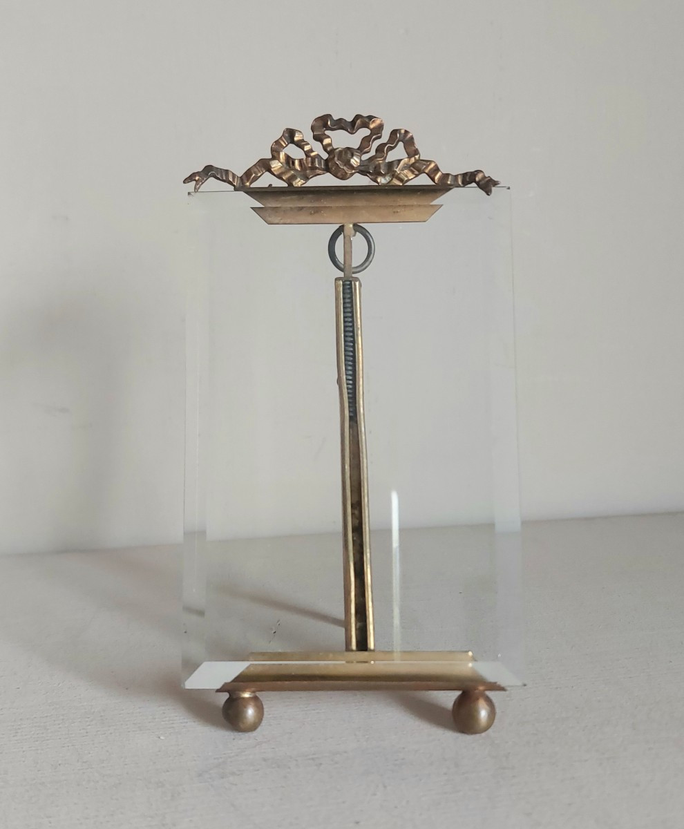 Door Frame With Beveled Glass, Late 19th Century