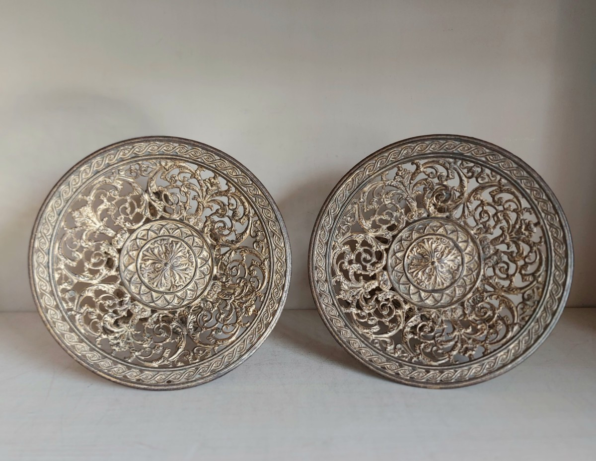 Pair Of Cassolette Napoleon III Period-photo-2